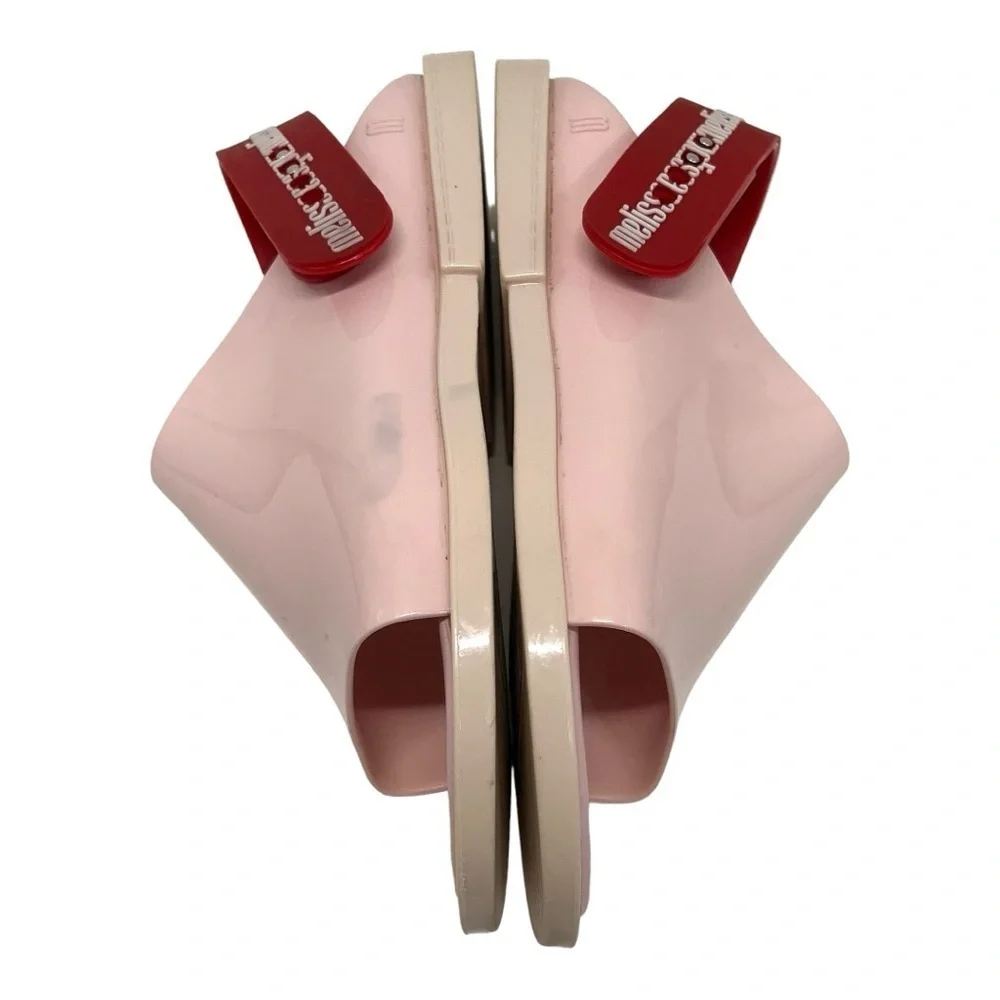 Melissa Twist Pink Jelly Slingback Scented PVC Casual Flat Sandals Women 8 - Picture 11 of 14